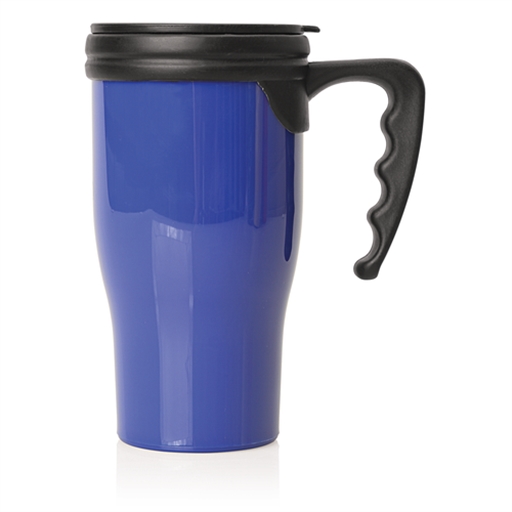 Double Walled Plastic Thermo Travel Mug