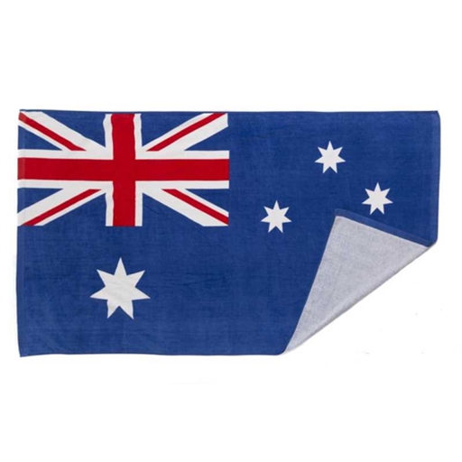 Aussie Flag Printed Beach Towel