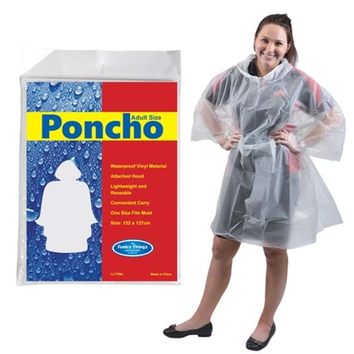 Reusable Poncho In Polybag