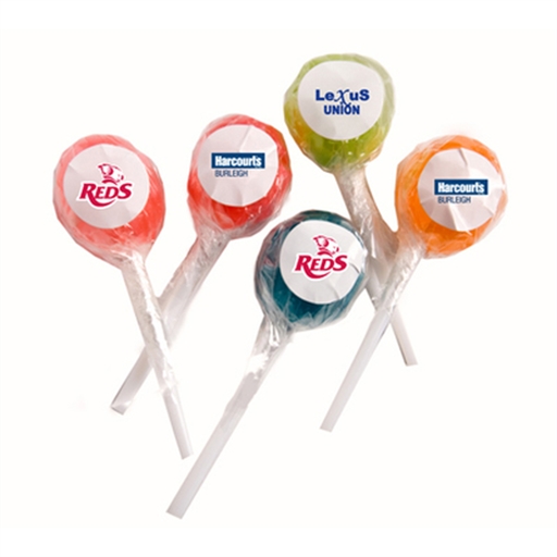 Ball Lolliepop With Sticker (Corporate Colours)