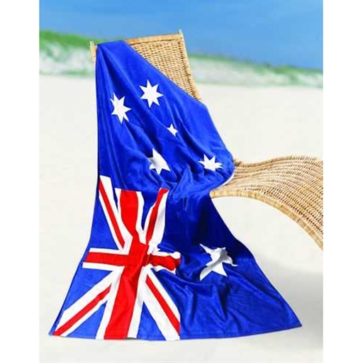 Aussie Flag Printed Beach Towel